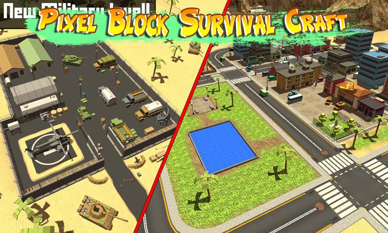 Pixel Block Survival Craft